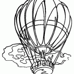 kleurplaat luchtballon xclusive ballonvaarten 2