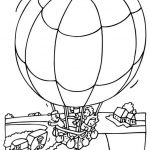 kleurplaat luchtballon xclusive ballonvaarten 6