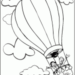 kleurplaat luchtballon xclusive ballonvaarten 8
